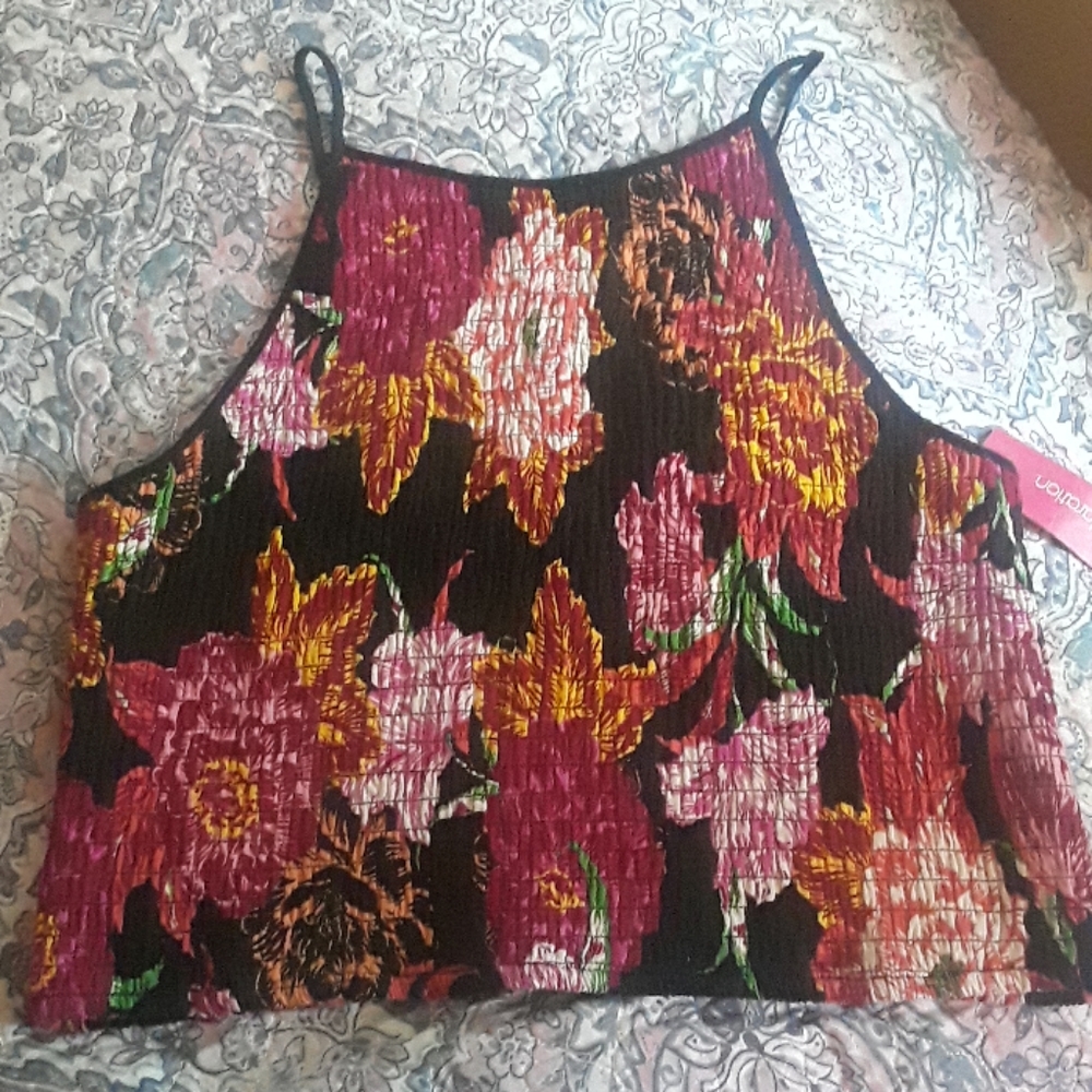 Smocked Crop Top Tank